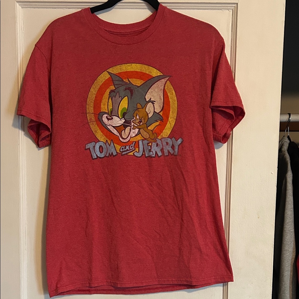 Tom and Jerry Red Graphic Tee
